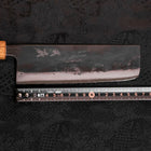 Nakiri White steel #2 Kurouchi Oak Handle 165mm-White steel #2-Kurouchi-Japanese Handle-[Musashi]-[Japanese-Kitchen-Knives]