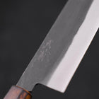 Nakiri White steel #2 Kurouchi Sumi Urushi Handle 165mm-White steel #2-Kurouchi-Japanese Handle-[Musashi]-[Japanese-Kitchen-Knives]