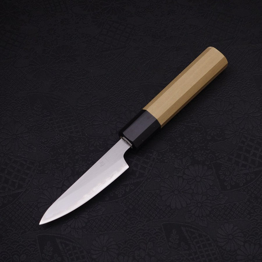 Paring White steel #1 Polished Buffalo Magnolia Handle 80mm-White steel #1-Polished-Japanese Handle-[Musashi]-[Japanese-Kitchen-Knives]