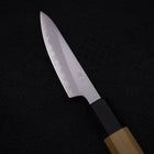 Paring White steel #1 Polished Buffalo Magnolia Handle 80mm-White steel #1-Polished-Japanese Handle-[Musashi]-[Japanese-Kitchen-Knives]