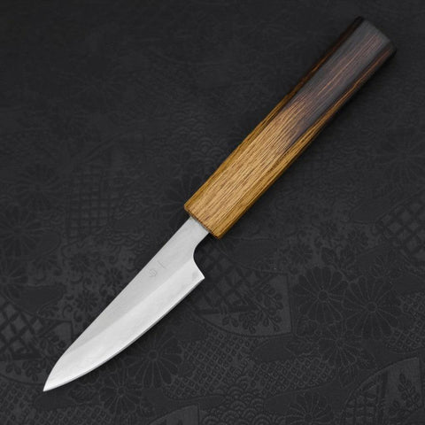 Paring White steel #1 Polished Yaki Urushi Handle 80mm-White steel #1-Polished-Japanese Handle-[Musashi]-[Japanese-Kitchen-Knives]