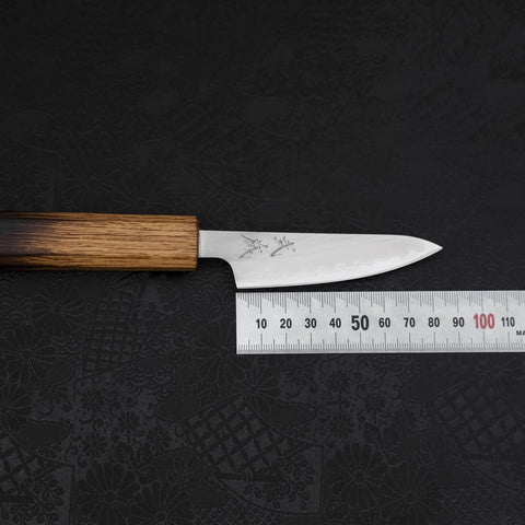 Paring White steel #1 Polished Yaki Urushi Handle 80mm-White steel #1-Polished-Japanese Handle-[Musashi]-[Japanese-Kitchen-Knives]