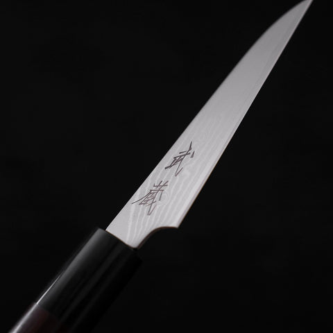 Peeling knife VG-10 Damascus Shitan Handle 90mm-VG-10-Damascus-Japanese Handle-[Musashi]-[Japanese-Kitchen-Knives]