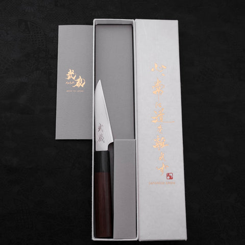 Peeling knife VG-10 Damascus Shitan Handle 90mm-VG-10-Damascus-Japanese Handle-[Musashi]-[Japanese-Kitchen-Knives]