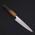 Petty AUS-10 Nashiji Damascus Yaki-Urushi Handle 135mm-AUS-10-Damascus-Japanese Handle-[Musashi]-[Japanese-Kitchen-Knives]