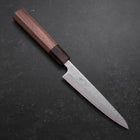 Petty AUS-10 Polished Nashiji Damascus Walnut Handle 135mm-AUS-10-Damascus-Japanese Handle-[Musashi]-[Japanese-Kitchen-Knives]