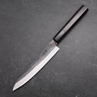 Petty Blue steel #1 Kurouchi Chokin Sakura Buffalo Ebony Handle 150mm-Blue steel #1-Kurouchi-Japanese Handle-[Musashi]-[Japanese-Kitchen-Knives]