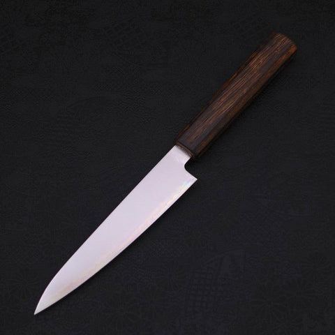 Petty Chromax Polished Sumi Urushi Handle 150mm-Polished-Chromax-Japanese Handle-[Musashi]-[Japanese-Kitchen-Knives]