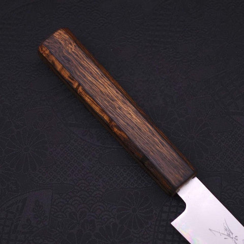 Petty Chromax Polished Sumi Urushi Handle 150mm-Polished-Chromax-Japanese Handle-[Musashi]-[Japanese-Kitchen-Knives]