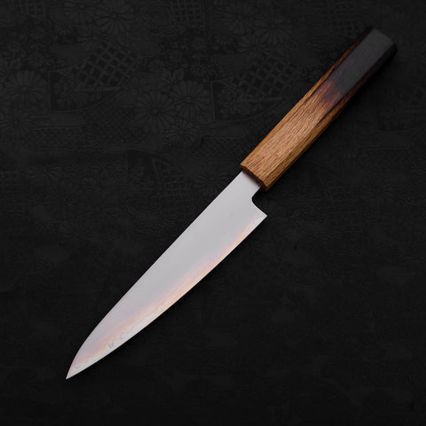 Petty Chromax Polished Yaki Urushi Handle 150mm-Polished-Chromax-Japanese Handle-[Musashi]-[Japanese-Kitchen-Knives]