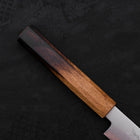 Petty Chromax Polished Yaki Urushi Handle 150mm-Polished-Chromax-Japanese Handle-[Musashi]-[Japanese-Kitchen-Knives]