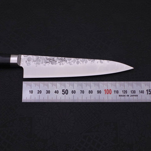 Petty Chromax Tsuchime Western Handle 135mm-Tsuchime-Chromax-Western Handle-[Musashi]-[Japanese-Kitchen-Knives]