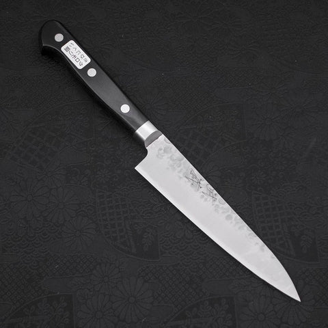 Petty Chromax Tsuchime Western Handle 135mm-Tsuchime-Chromax-Western Handle-[Musashi]-[Japanese-Kitchen-Knives]