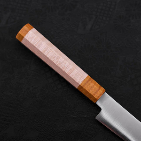 Petty SG-2 Polished Maple Yellow Handle 150mm-SG-2-Polished-Japanese Handle-[Musashi]-[Japanese-Kitchen-Knives]