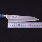 Petty SG-2 Tsuchime Turquoise Blue Handle 150mm-SG-2-Tsuchime-Western Handle-[Musashi]-[Japanese-Kitchen-Knives]