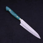 Petty SG-2 Tsuchime Turquoise Green Handle 150mm-SG-2-Tsuchime-Western Handle-[Musashi]-[Japanese-Kitchen-Knives]