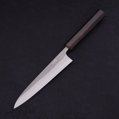 Petty SKD11 Nashiji Ebony Handle 150mm-SKD11-Nashiji-Japanese Handle-[Musashi]-[Japanese-Kitchen-Knives]