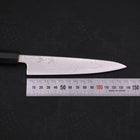 Petty SLD Wave Nickel Damascus Buffalo Ebony Handle 135mm-SLD-Damascus-Japanese Handle-[Musashi]-[Japanese-Kitchen-Knives]