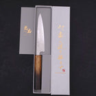 Petty SLD Wave Nickel Damascus Yaki Urushi Handle 135mm-SLD-Damascus-Japanese Handle-[Musashi]-[Japanese-Kitchen-Knives]