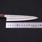 Petty Silver Steel #3 Nashiji Sumi Urushi Handle 135mm-Silver steel #3-Nashiji-Japanese Handle-[Musashi]-[Japanese-Kitchen-Knives]