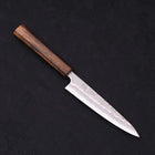 Petty Silver Steel #3 Nashiji Sumi Urushi Handle 135mm-Silver steel #3-Nashiji-Japanese Handle-[Musashi]-[Japanese-Kitchen-Knives]