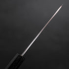 Petty Silver Steel #3 Polished Black Ishime Urushi Handle 110mm-Silver steel #3-Nashiji-Japanese Handle-[Musashi]-[Japanese-Kitchen-Knives]