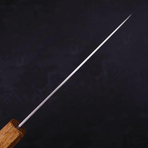 Petty Silver Steel #3 Polished Yaki Urushi Handle 135mm-Silver steel #3-Nashiji-Japanese Handle-[Musashi]-[Japanese-Kitchen-Knives]