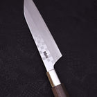 Petty Silver Steel #3 Walnut Ichimatsu Handle 135mm-Silver Steel #3-Japanese Handle-[Musashi]-[Japanese-Kitchen-Knives]