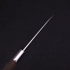 Petty Silver Steel #3 Walnut Ichimatsu Handle 135mm-Silver Steel #3-Japanese Handle-[Musashi]-[Japanese-Kitchen-Knives]