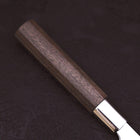 Petty Silver Steel #3 Walnut Ichimatsu Handle 135mm-Silver Steel #3-Japanese Handle-[Musashi]-[Japanese-Kitchen-Knives]