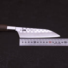 Petty Silver Steel #3 Walnut Ichimatsu Handle 135mm-Silver Steel #3-Japanese Handle-[Musashi]-[Japanese-Kitchen-Knives]