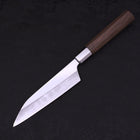 Petty Silver Steel #3 Walnut Kazabana Handle 135mm-Silver Steel #3-Japanese Handle-[Musashi]-[Japanese-Kitchen-Knives]