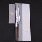 Petty Silver Steel #3 Walnut Kazabana Handle 135mm-Silver Steel #3-Japanese Handle-[Musashi]-[Japanese-Kitchen-Knives]