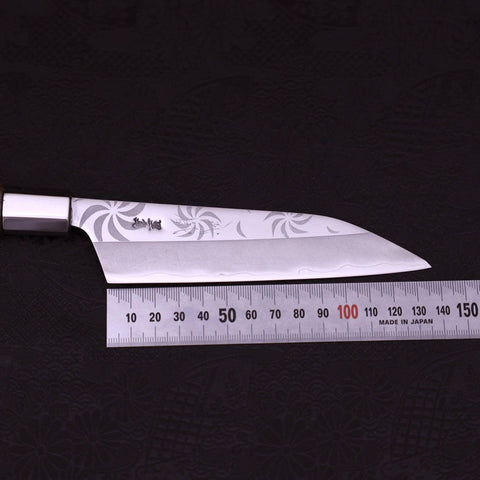 Petty Silver Steel #3 Walnut Kemanmon Handle 135mm-Silver Steel #3-Japanese Handle-[Musashi]-[Japanese-Kitchen-Knives]