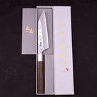 Petty Silver Steel #3 Walnut Kemanmon Handle 135mm-Silver Steel #3-Japanese Handle-[Musashi]-[Japanese-Kitchen-Knives]