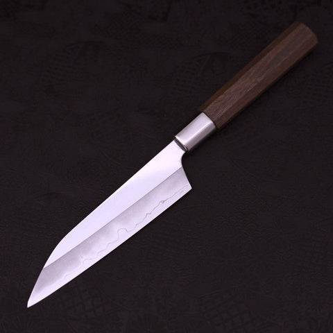 Petty Silver Steel #3 Walnut Kiku Handle 135mm-Silver Steel #3-Japanese Handle-[Musashi]-[Japanese-Kitchen-Knives]