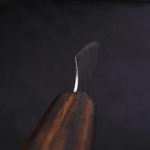 Petty VG-10 Damascus Sumi Urushi Handle 130mm-VG-10-Damascus-Japanese Handle-[Musashi]-[Japanese-Kitchen-Knives]