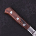 Petty VG-10 Mirror Tsuchime Damascus Mahogany Handle 135mm-VG-10-Damascus-Western Handle-[Musashi]-[Japanese-Kitchen-Knives]