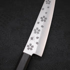 Petty VG-10 Polished Sakura Ebony Handle 150mm-VG-10-Polished-Japanese Handle-[Musashi]-[Japanese-Kitchen-Knives]