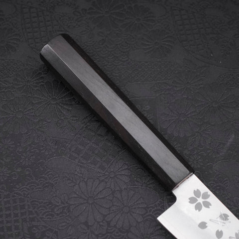 Petty VG-10 Polished Sakura Ebony Handle 150mm-VG-10-Polished-Japanese Handle-[Musashi]-[Japanese-Kitchen-Knives]