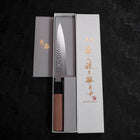 Petty VG-10 Tsuchime Damascus Walnut Handle 150mm-VG-10-Damascus-Japanese Handle-[Musashi]-[Japanese-Kitchen-Knives]