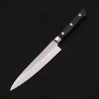 Petty VG-10 Tsuchime Damascus Western Black Handle 135mm-VG-10-Damascus-Western Handle-[Musashi]-[Japanese-Kitchen-Knives]