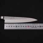 Petty VG-10 Tsuchime Damascus Western Black Handle 135mm-VG-10-Damascus-Western Handle-[Musashi]-[Japanese-Kitchen-Knives]