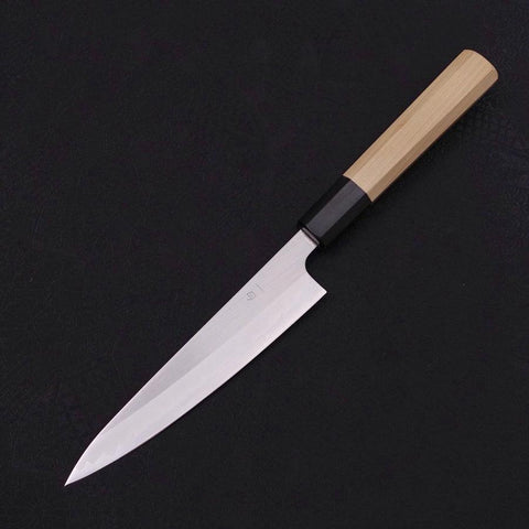 Petty White steel #1 Polished Buffalo Magnolia Handle 135mm-White steel #1-Polished-Japanese Handle-[Musashi]-[Japanese-Kitchen-Knives]