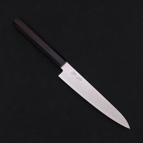 Petty ZA-18 Damascus Buffalo Ebony Handle 150mm-[Musashi]-[Japanese-Kitchen-Knives]