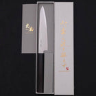 Petty ZA-18 Damascus Buffalo Ebony Handle 150mm-ZA-18-Damascus-Japanese Handle-[Musashi]-[Japanese-Kitchen-Knives]