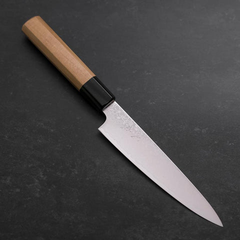 Petty ZA-18 Damascus Buffalo Magnolia Handle 150mm-[Musashi]-[Japanese-Kitchen-Knives]