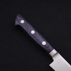 Petty knife AUS-8 Polished Western Blue Handle 120mm-AUS-8-Polished-Western Handle-[Musashi]-[Japanese-Kitchen-Knives]