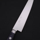 Petty knife AUS-8 Polished Western Blue Handle 150mm-AUS-8-Polished-Western Handle-[Musashi]-[Japanese-Kitchen-Knives]