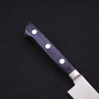 Petty knife AUS-8 Polished Western Blue Handle 150mm-AUS-8-Polished-Western Handle-[Musashi]-[Japanese-Kitchen-Knives]